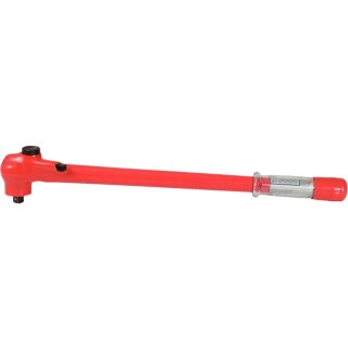 KS-TOOLS 1/2" Drehmomentschlüssel mit Schutzisolierung und Umschalt-Ratschenkopf, 40-220Nm
