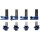 BGS technic Stahlleitungs-Verschlussklemmen-Satz | 4-tlg.