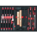 KS-TOOLS SCS Feilen-, Meißel- und Hammer-Satz,...