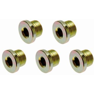 BGS technic Ölablassschrauben | zu Art. 126 | M20 x 1,5 mm | 5-tlg.