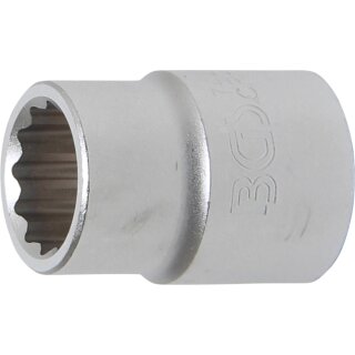 BGS technic Steckschlüssel-Einsatz Zwölfkant | Antrieb Innenvierkant 20 mm (3/4") | SW 22 mm