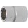 BGS technic Steckschlüssel-Einsatz Zwölfkant | Antrieb Innenvierkant 20 mm (3/4") | SW 22 mm