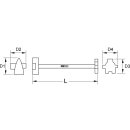 KS-TOOLS BRONZEplus Spezial-Universalschlüssel 400 mm