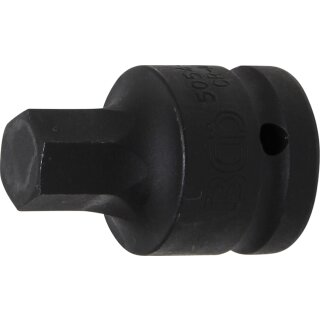 BGS technic Kraft-Bit-Einsatz | Antrieb Innenvierkant 20 mm (3/4") | Innensechskant 17 mm