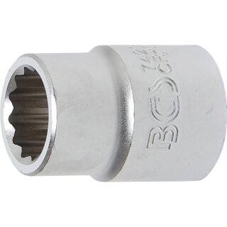 BGS technic Steckschlüssel-Einsatz Zwölfkant | Antrieb Innenvierkant 20 mm (3/4") | SW 21 mm