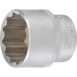 BGS technic Steckschlüssel-Einsatz Zwölfkant | Antrieb Innenvierkant 12,5 mm (1/2") | SW 34 mm