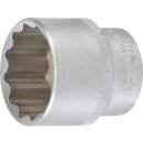 BGS technic Steckschlüssel-Einsatz Zwölfkant | Antrieb Innenvierkant 12,5 mm (1/2") | SW 34 mm
