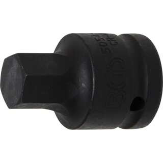 BGS technic Kraft-Bit-Einsatz | Antrieb Innenvierkant 20 mm (3/4") | Innensechskant 19 mm