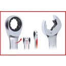 KS-TOOLS DUO GEARplus® Ratschenringmaulschlüssel-Satz mit Maul-Ratschenfunktion, 5-tlg.
