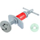 KS-TOOLS Universal Druck- und Dreh-Vorrichtungs-Satz, 4-tlg.