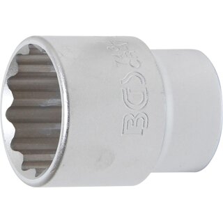 BGS technic Steckschlüssel-Einsatz Zwölfkant | Antrieb Innenvierkant 20 mm (3/4") | SW 34 mm