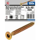 Kraftmann Mehrzweckschrauben | T-Profil (für Torx)...