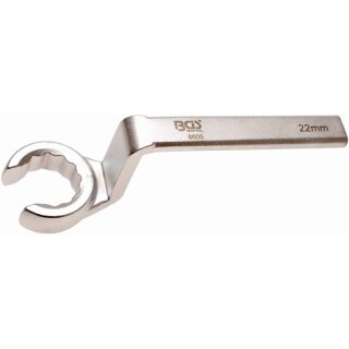 BGS technic Spezial-Ringschlüssel für Lambdasonden, offen | SW 22 mm