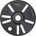 KS-TOOLS Universal-Radnabenflansch mit Innengewinde UN1.1/2
