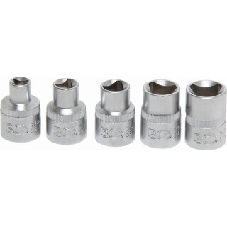 BGS technic Dreikant-Einsatz-Satz | M5 - M12 (8 - 16,5 mm) | 5-tlg.