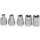 BGS technic Dreikant-Einsatz-Satz | M5 - M12 (8 - 16,5 mm) | 5-tlg.