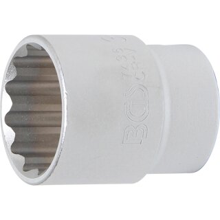 BGS technic Steckschlüssel-Einsatz Zwölfkant | Antrieb Innenvierkant 20 mm (3/4") | SW 36 mm