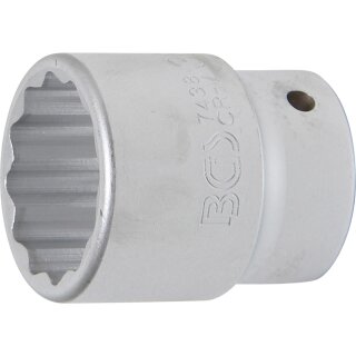 BGS technic Steckschlüssel-Einsatz Zwölfkant | Antrieb Innenvierkant 20 mm (3/4") | SW 38 mm