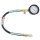 KS-TOOLS Manometer mit Schlauch, 0-1000 psi, Ø 70 mm