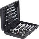 KS-TOOLS GEARplus Gelenk-Ratschenringmaulschlüssel-Satz, 18-tlg.feststellbar