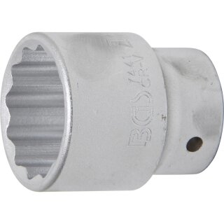 BGS technic Steckschlüssel-Einsatz Zwölfkant | Antrieb Innenvierkant 20 mm (3/4") | SW 41 mm