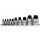 BGS technic Bit-Einsatz-Satz | extra kurz | Innensechskant 4 - 19 mm | 10-tlg.