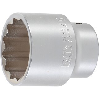 BGS technic Steckschlüssel-Einsatz Zwölfkant | Antrieb Innenvierkant 20 mm (3/4") | SW 46 mm