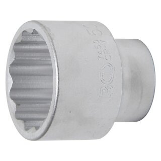 BGS technic Steckschlüssel-Einsatz Zwölfkant | Antrieb Innenvierkant 20 mm (3/4") | SW 50 mm