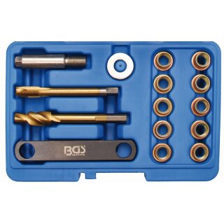 BGS technic Reparatur-Satz für Bremsgewinde | für VAG | M12 x 1,5 mm | 15-tlg.