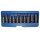 BGS technic Kraft-Bit-Einsatz-Satz | Antrieb Innenvierkant 12,5 mm (1/2") | T-Profil (für Torx) T20 - T70 | 10-tlg.
