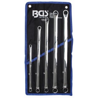 BGS technic Doppel-Ringschlüssel-Satz | extra lang | SW 8 - 19 mm | 5-tlg.