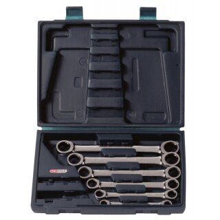 KS-TOOLS GEARplus Doppel-Ratschenringschlüssel-Satz, 6-tlg. Koffer