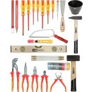 KS-TOOLS Basic Elektriker-Werkzeugkoffer, Metallkiste, 30-tlg.