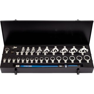 KS-TOOLS 14x18mm ERGOTORQUE®precision Einsteck-Drehmomentschlüssel-Satz 80-420Nm, 39-tlg.