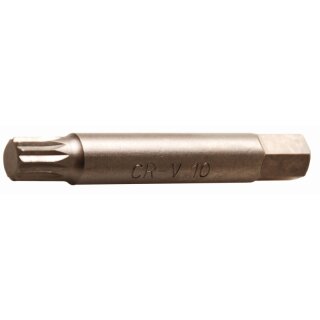 BGS technic Bit, lang | Antrieb Außensechskant 12,5 mm (1/2") | Innenvielzahn (für XZN) M10