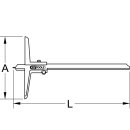 KS-TOOLS Tiefenmessschieber mit Messstift, 0-300mm
