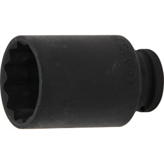BGS technic Kraft-Steckschlüssel-Einsatz Zwölfkant | Antrieb Innenvierkant 12,5 mm (1/2") | SW 39 mm