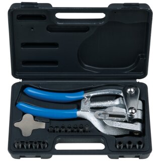 KS-TOOLS Lochzangen-Satz, 16-tlg.