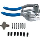 KS-TOOLS Lochzangen-Satz, 16-tlg.
