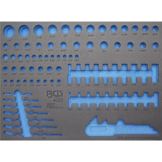 BGS technic Werkstattwageneinlage 3/3 | leer | für Art. 4020