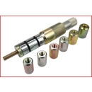 KS-TOOLS Kupplungs-Zentrier-Werkzeug-Satz Ø 24,0 - 36,0 mm mit Zentrierhülsen, 9-tlg.