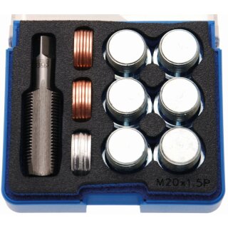 BGS technic Reparatursatz für Öl-Ablass-Gewinde | M20 x 1,5 mm