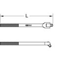 KS-TOOLS BERYLLIUMplus Gelenk-Steckgriff 1/4" 165 mm 