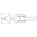 KS-TOOLS Schraubstock ohne Rundteller, 90 mm