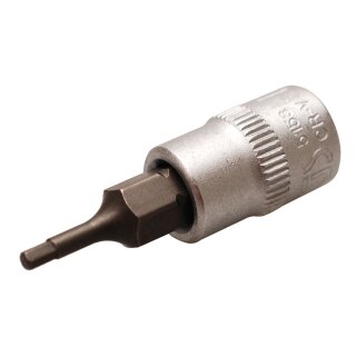 BGS technic Bit-Einsatz | Antrieb Innenvierkant 6,3 mm (1/4") | Innensechskant 2 mm