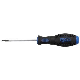 BGS technic Schraubendreher | T-Profil (für Torx) mit Bohrung T8 | Klingenlänge 80 mm