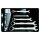 KS-TOOLS GEARplus Ratschenringmaulschlüssel-Satz, umschaltbar, 5-tlg. 5/16"-3/4"