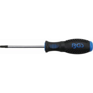 BGS technic Schraubendreher | T-Profil (für Torx) mit Bohrung T27 | Klingenlänge 100 mm