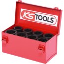 KS-TOOLS 3/4" Sechskant-Kraft-Stecknuss-Satz, 8-tlg. lang