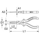 KS-TOOLS BERYLLIUMplus Rundzange 160 mm
